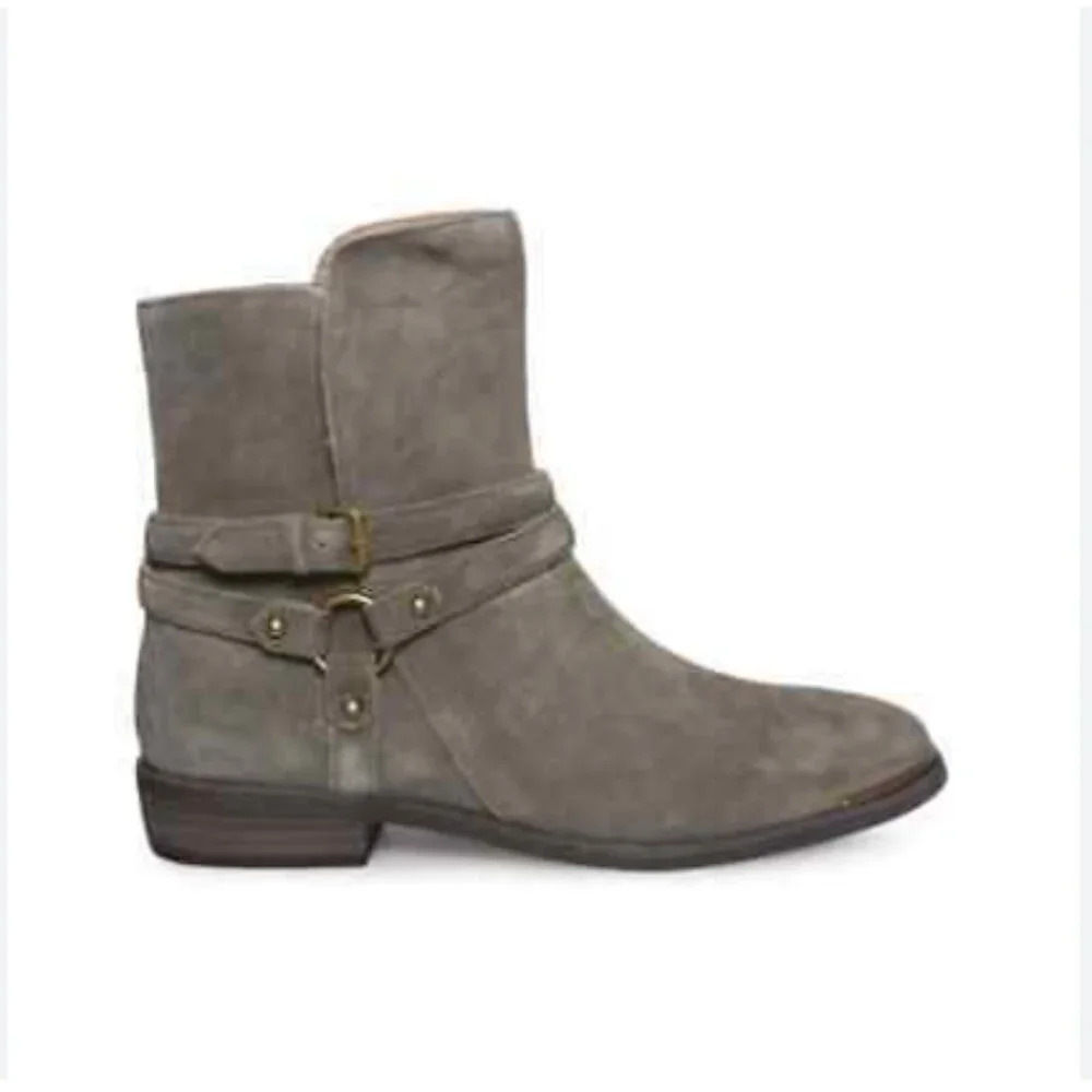 UGG Kelby Harness Suede Boots Size 6 EUC